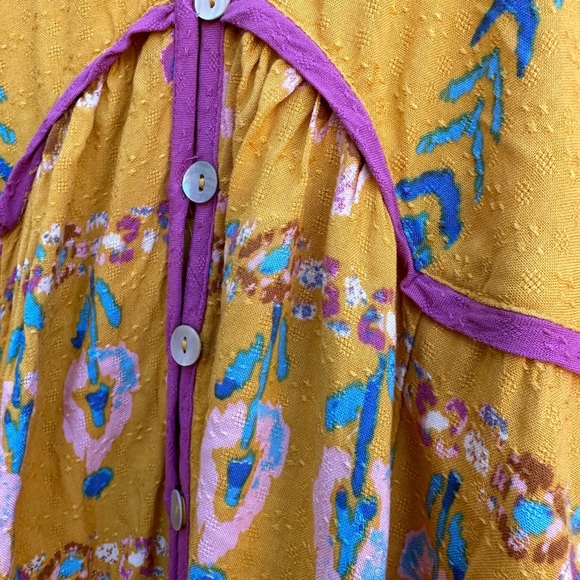 Free People Foley Maxi Dress Button-up Medium - Picture 9 of 15